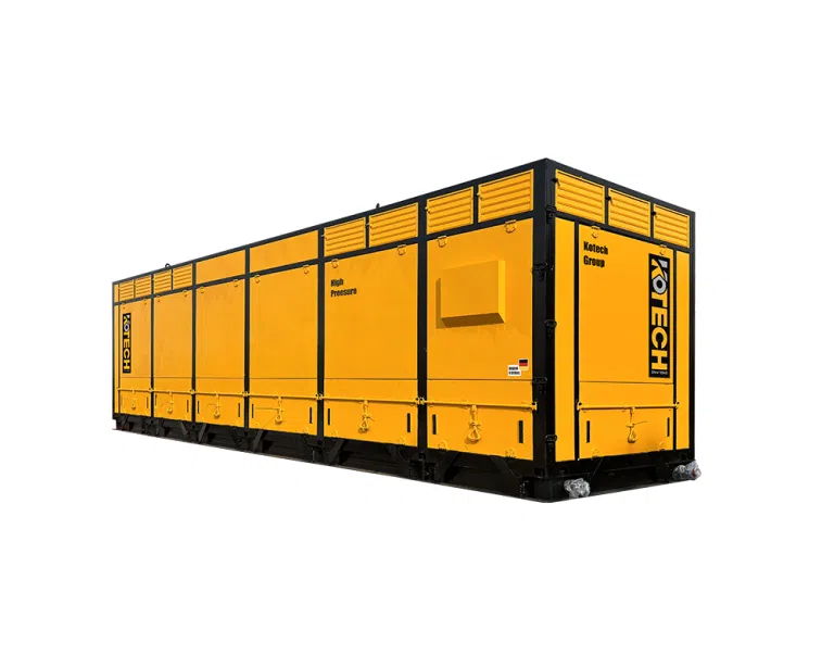500 CFM large diesel air compressor operating at a mining site