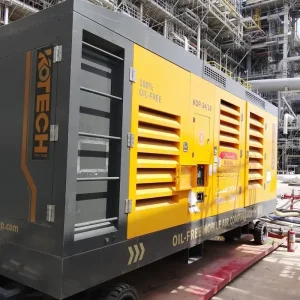Kotech KDP-34/10 Oil-Free Compressor Supports Chemical Cleaning in Saudi Arabia’s Oil & Gas Sector