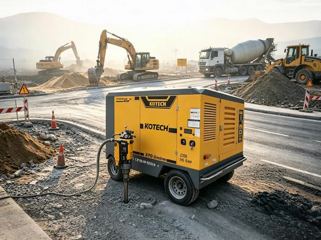 Portable Diesel Air Compressor Applications for Mining Drilling Work