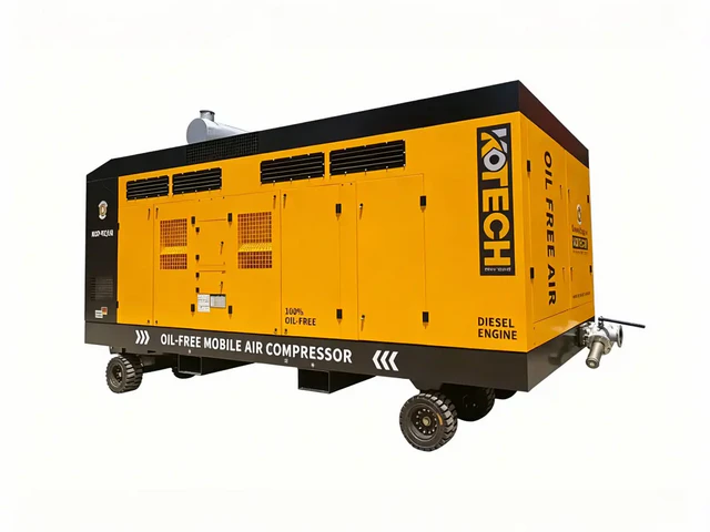 Skid-Mounted Portable Diesel Compressors for Mining Rig Sites