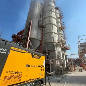 Kotech KDP-23-10.5 Diesel Compressor with GHH & Cummins Engine Delivers 4-Stage Pressure for Catalyst Cleaning at Mexican Refinery