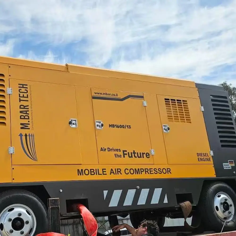 Kotech KDP-45/13 with GHH Airend & Cummins Engine Supports Drilling Operations in Israel’s Extreme 55°C Heat