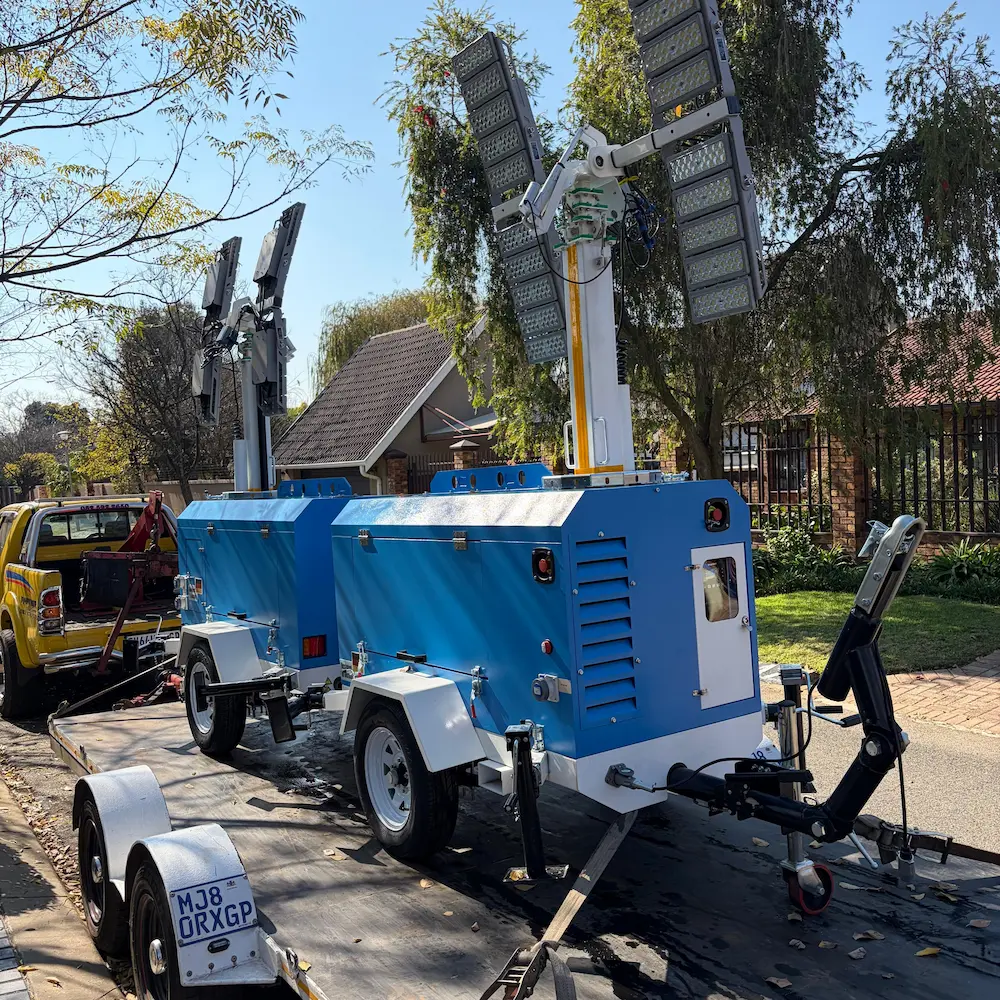 KLT-2400 Mobile Light Tower Powered by Yanmar Engine Delivers Stable 600W LED Lighting for South Africa’s Mining and Events