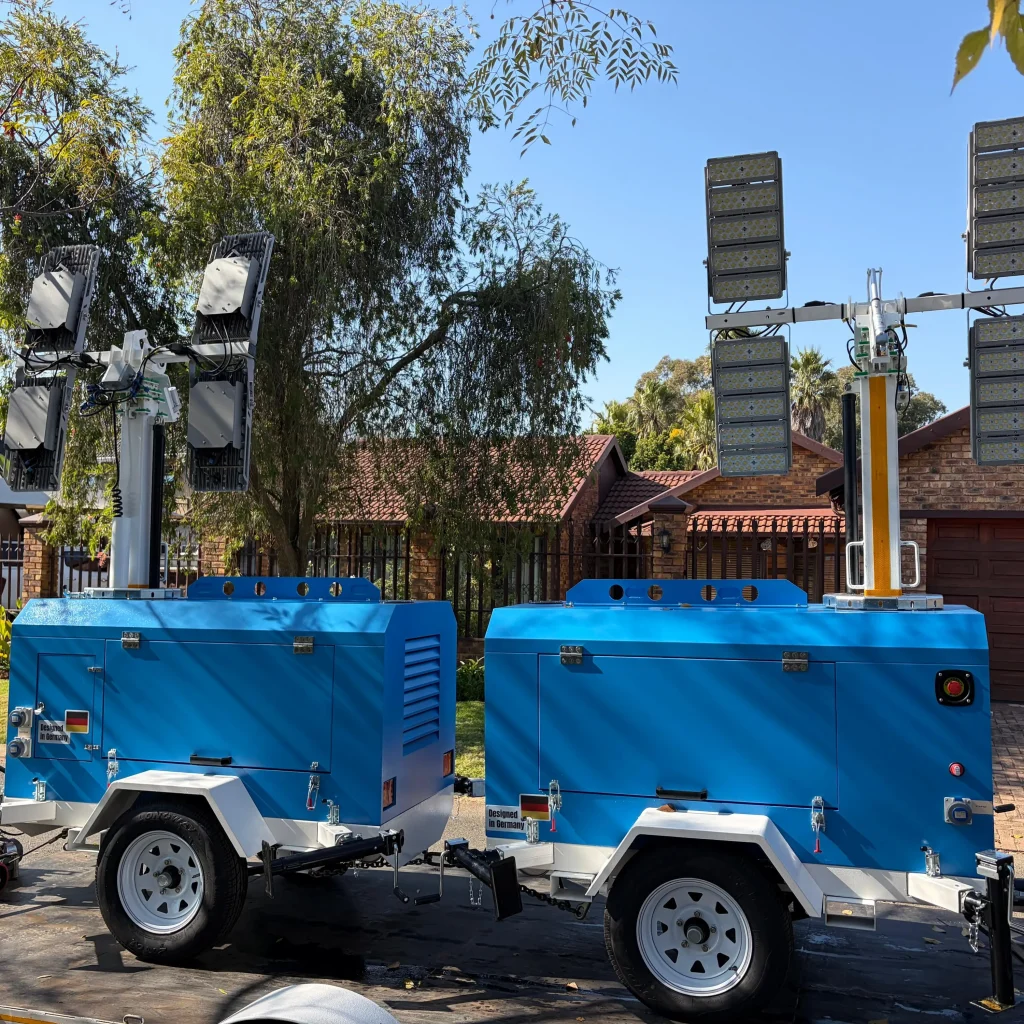 KLT-2400 Mobile Light Tower Powered by Yanmar Engine Delivers Stable 600W LED Lighting for South Africa’s Mining and Events