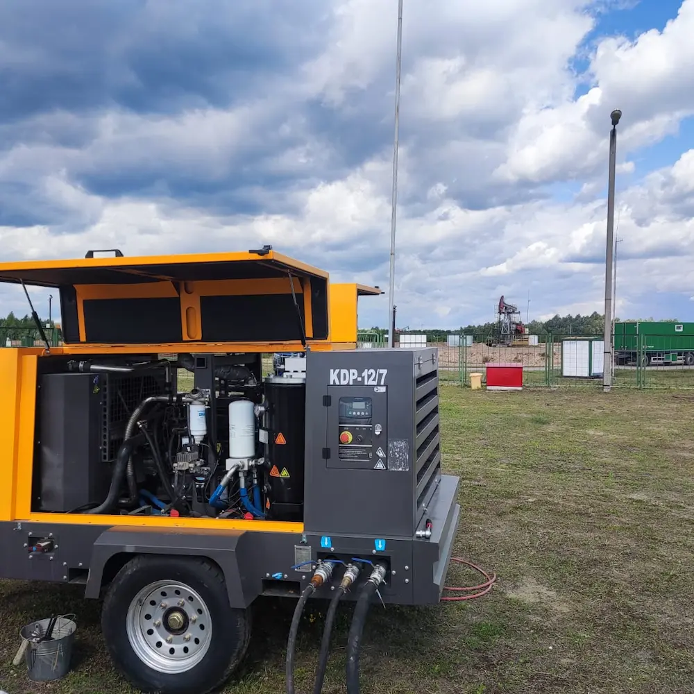 Kotech KDP-12/7 Winter-Grade Compressor Keeps Belarus Pipeline Purging on Schedule at -20°C