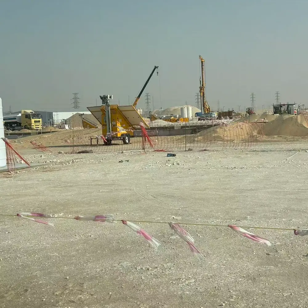 Kotech Lighting Tower Built for 55°C Ambient Temperatures Powers Night Operations at Saudi Construction Projects