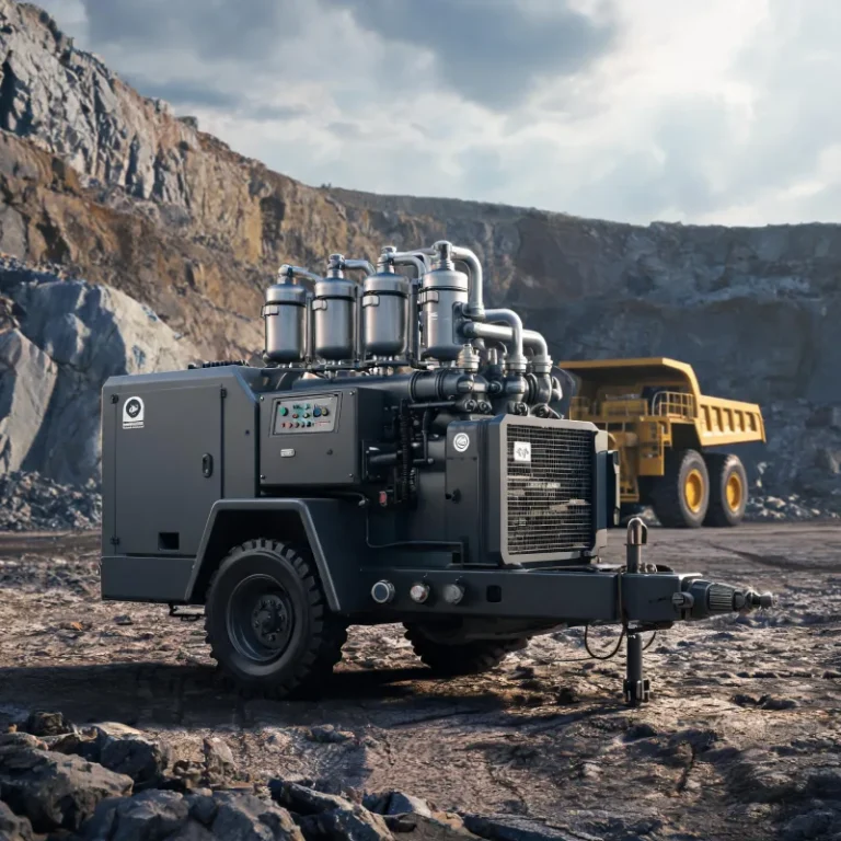 Mining Air Compressor System Design for Off-Grid Remote Mobile Diesel Compressor Stations