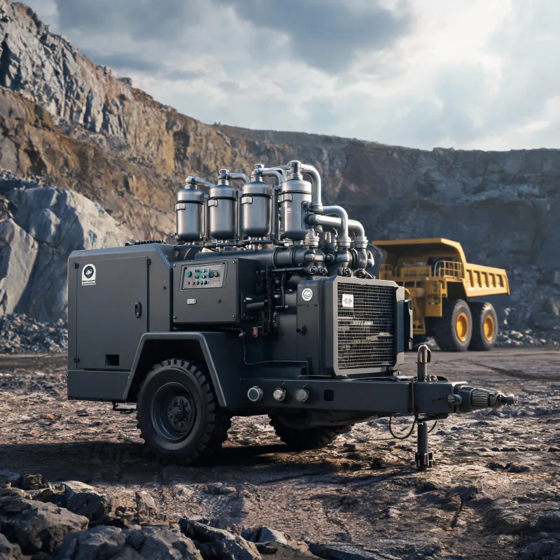 Mining Air Compressor System Design for Off-Grid Remote Mobile Diesel Compressor Stations Mining Air Compressor System Design for Off-Grid Remote Mobile Diesel Compressor Stations