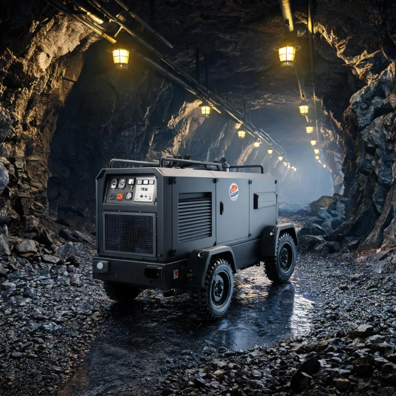 Low Noise Mining Air Compressor Design to Meet Underground Mine Personnel Safety Standards
