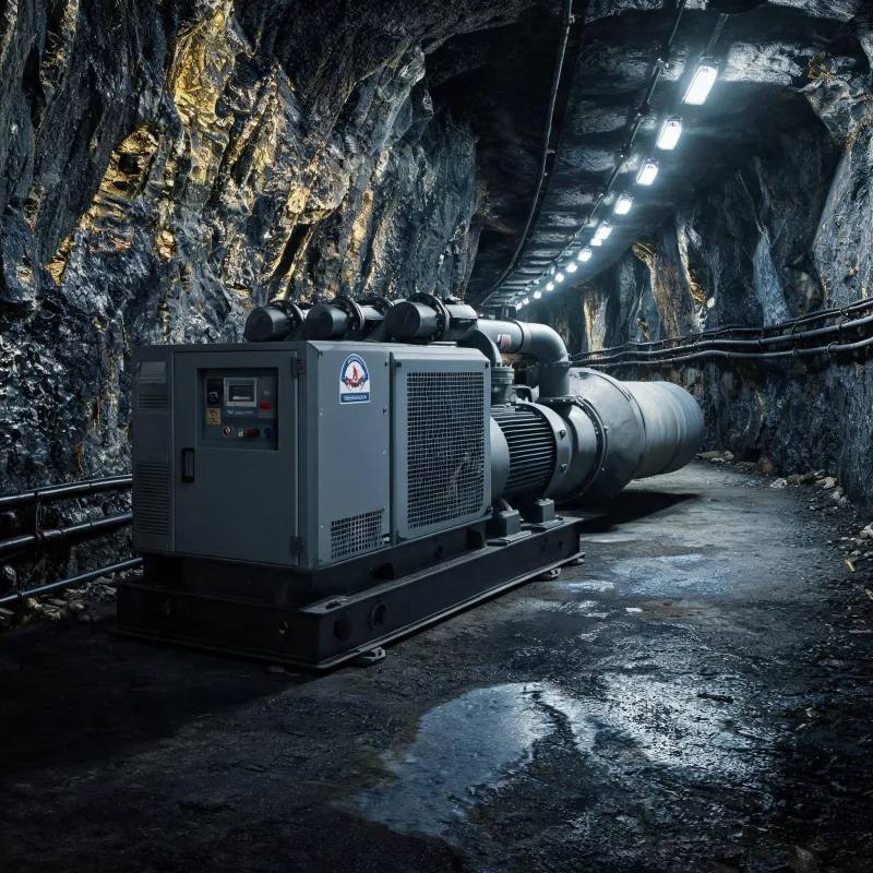 Oil‑Free Compressor System for 3000m Deep South Africa Gold Mine Ventilation & Methane Extraction Oil‑Free Compressor System for 3000m Deep South Africa Gold Mine Ventilation & Methane Extraction