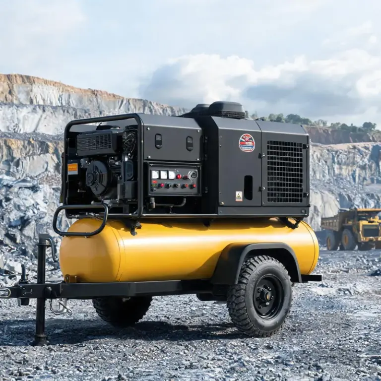 Portable Diesel Air Compressors in Mining: Powering DTH Drilling & Blast Hole Work