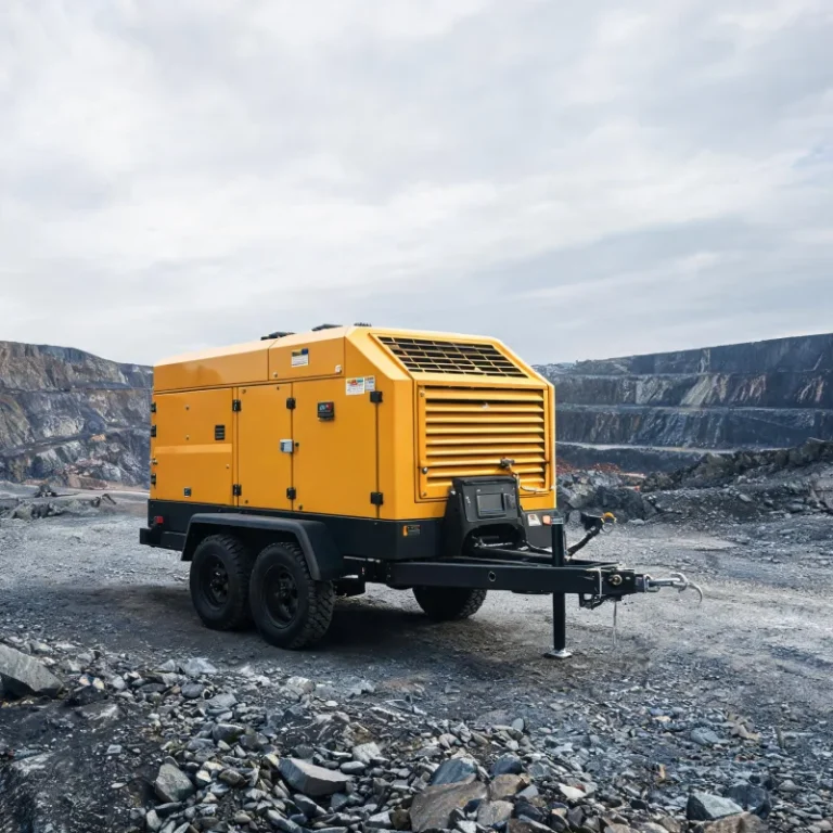 High Pressure Mining Air Compressors for Blast Hole Drilling in Saudi Desert Mines